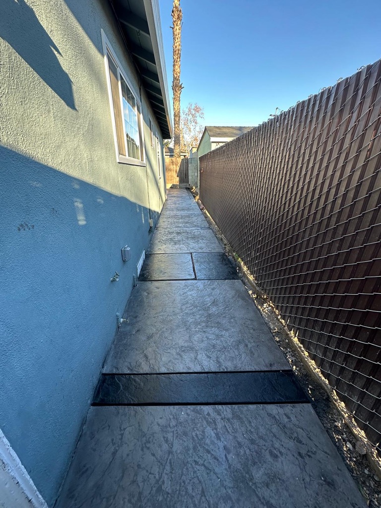 Concrete walkway